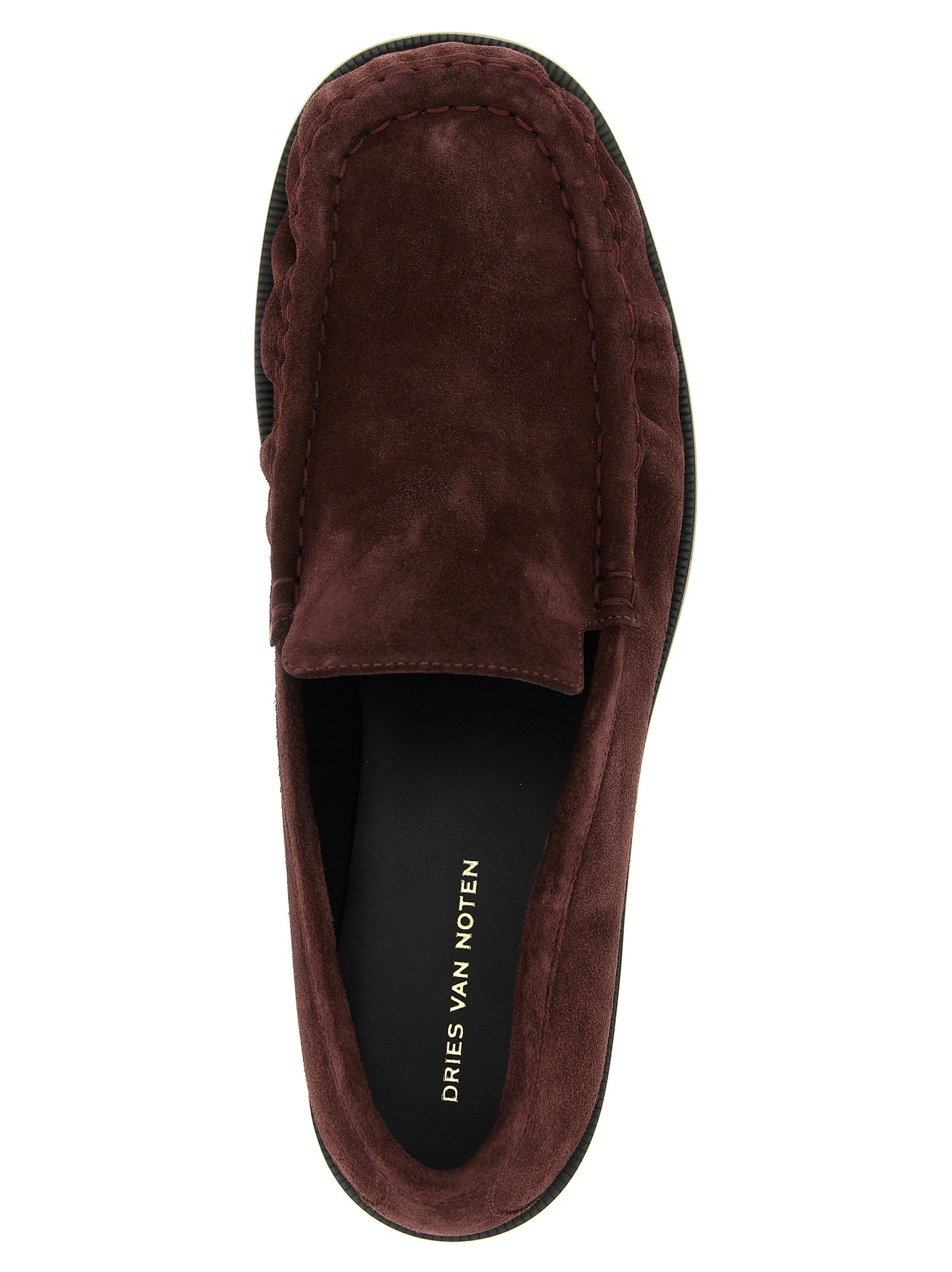 Bordeaux Calfskin Slip-On Loafers