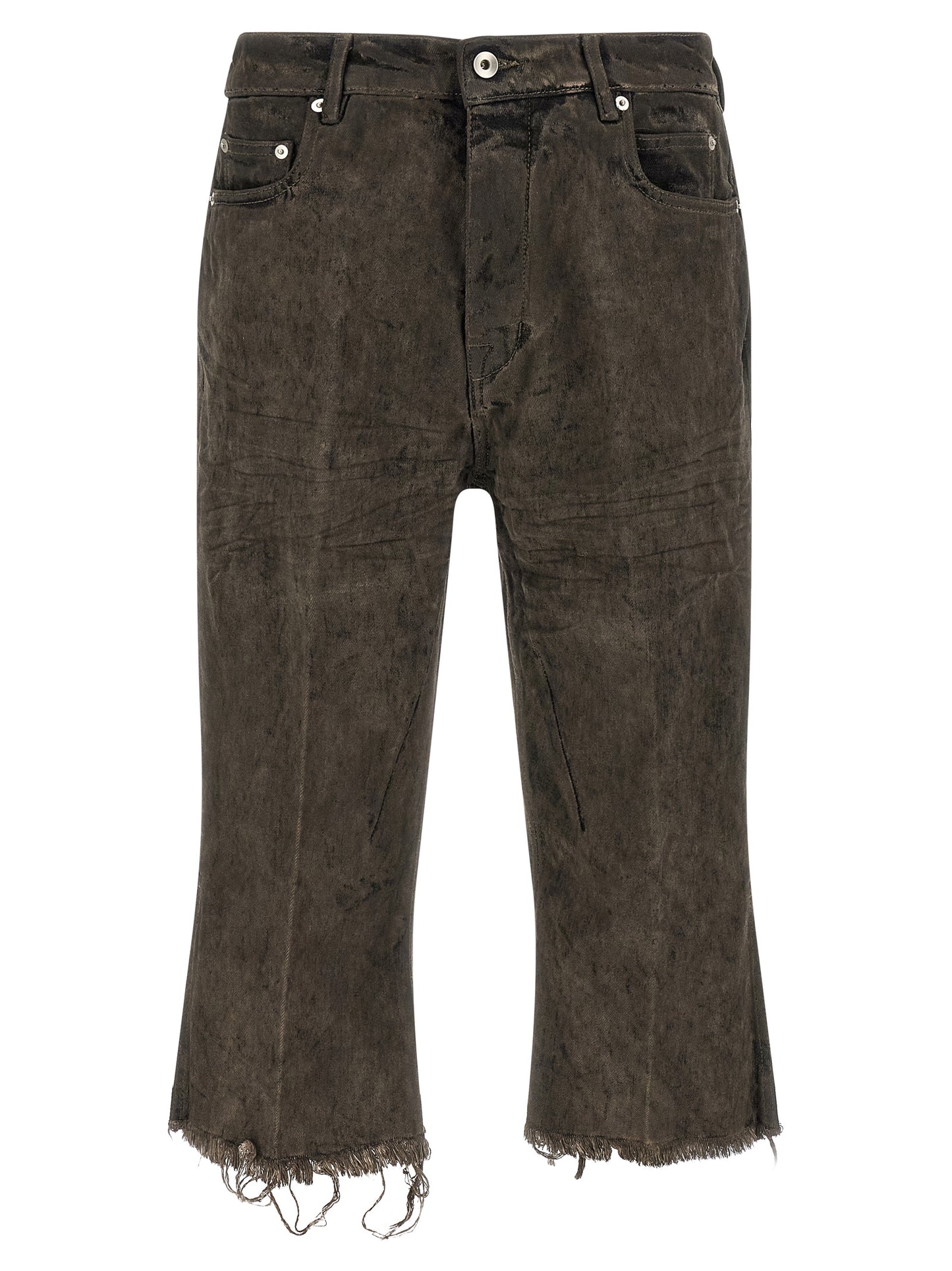 Gray Cotton Bermuda Shorts
