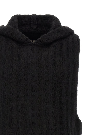 Black Cashmere Sleeveles Sweater