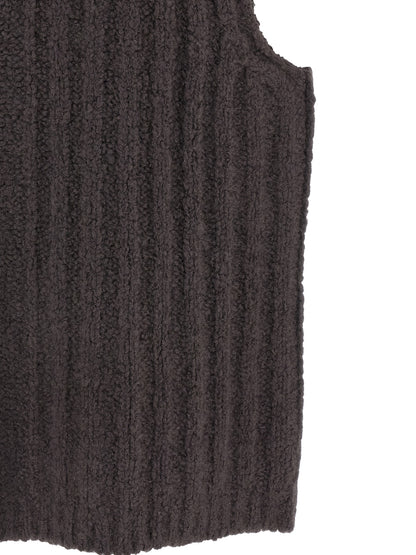 Gray Cashmere Sleeveles Sweater