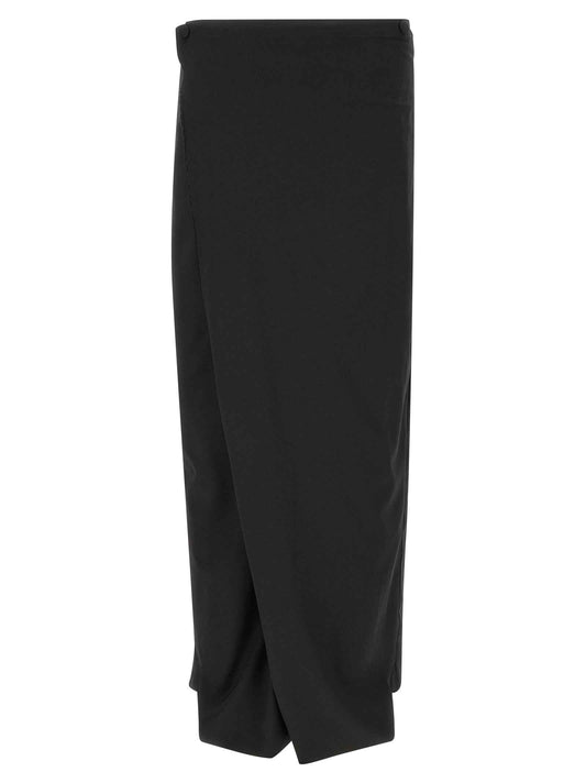 Black Virgin Wool Dress Pants