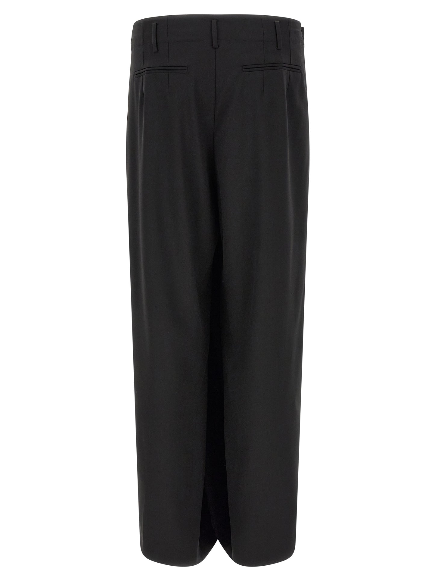 Black Virgin Wool Dress Pants