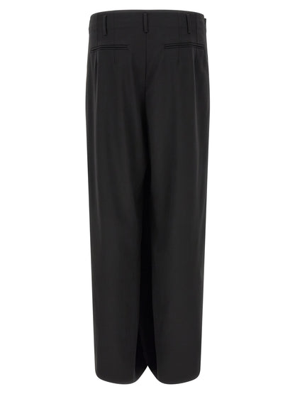 Black Virgin Wool Dress Pants