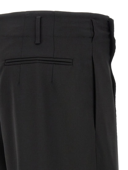 Black Virgin Wool Dress Pants