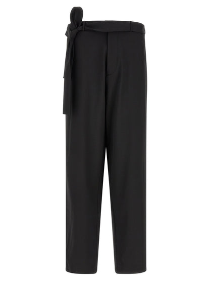 Black Virgin Wool Dress Pants