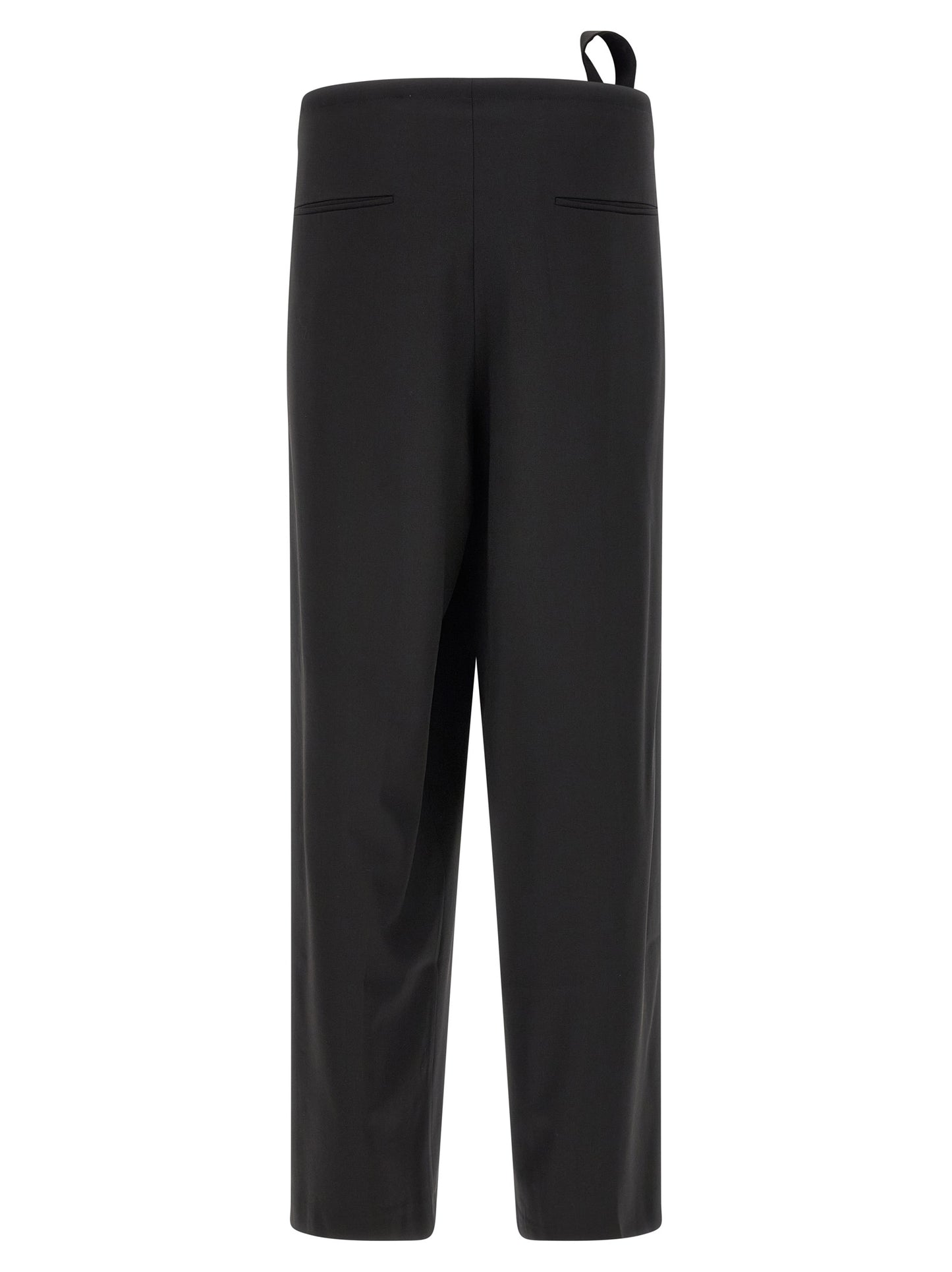 Black Virgin Wool Dress Pants