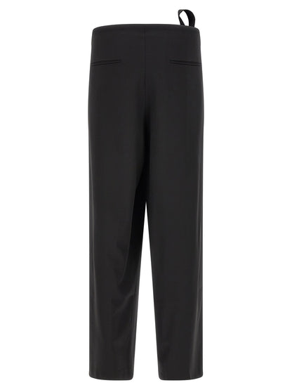 Black Virgin Wool Dress Pants