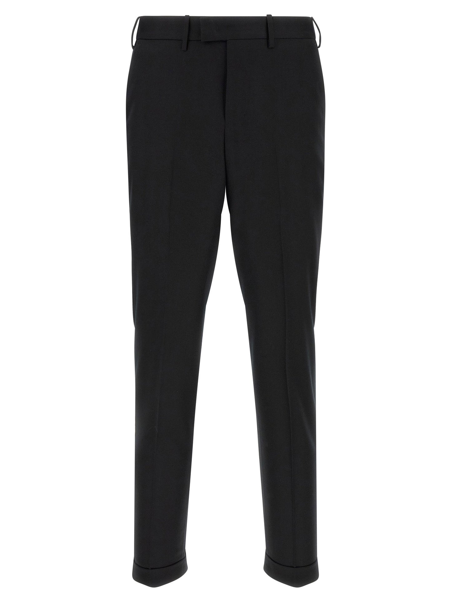 Black Virgin Wool Dress Pants