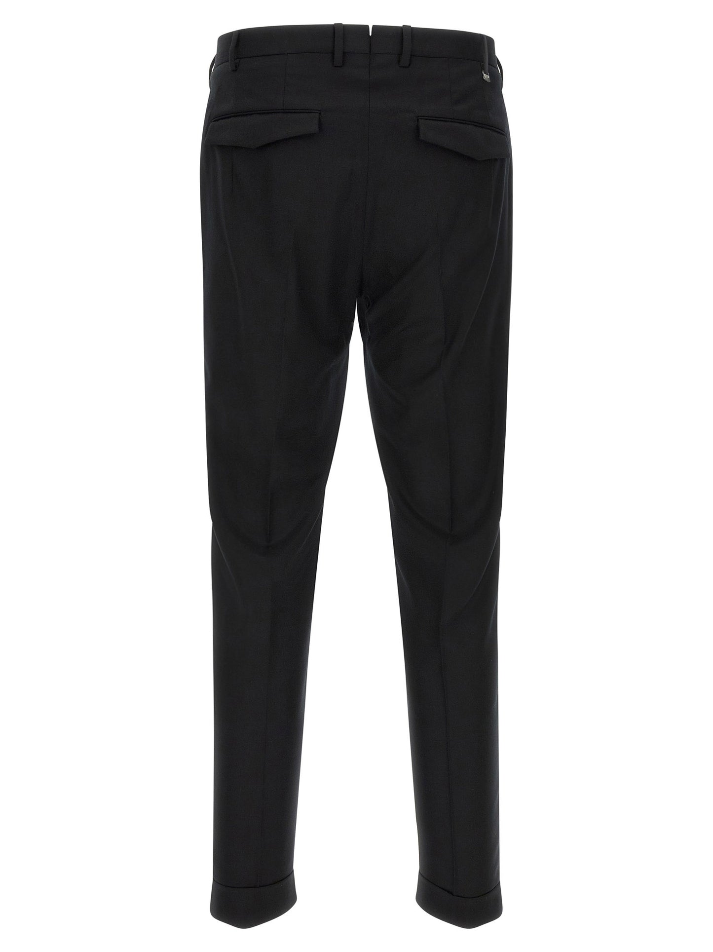 Black Virgin Wool Dress Pants