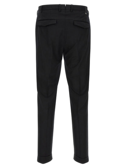 Black Virgin Wool Dress Pants