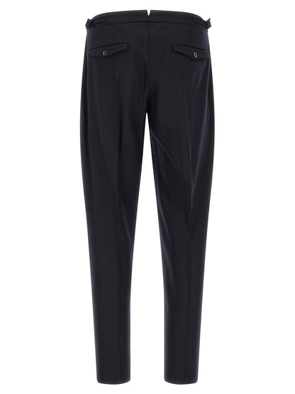 Black Virgin Wool Dress Pants