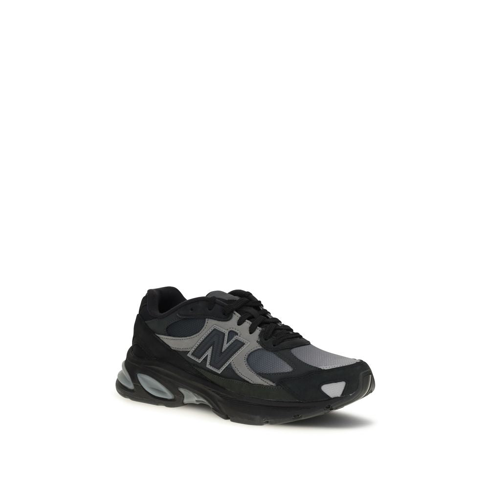 Black Recycled Polyester Athletic Sneakers