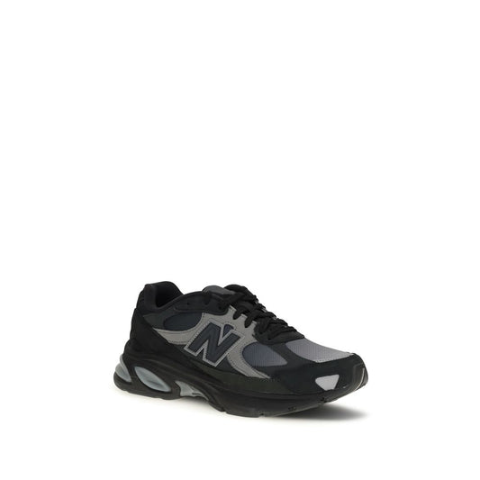Black Recycled Polyester Athletic Sneakers