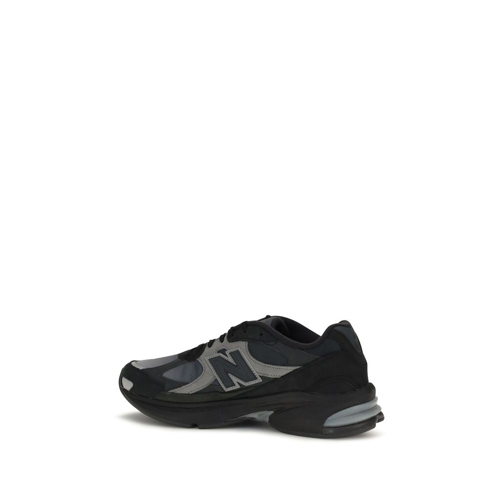 Black Recycled Polyester Athletic Sneakers