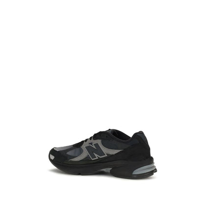 Black Recycled Polyester Athletic Sneakers