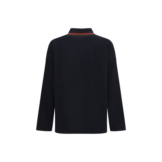 Black Cotton Polo Shirt