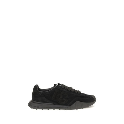 Black Calf Leather Bos Taurus Athletic Sneakers