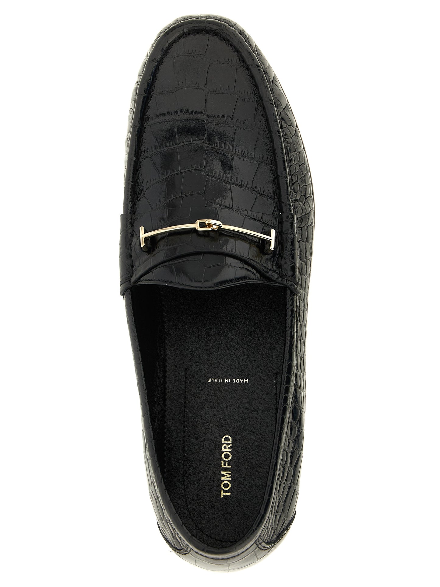 Black Calfskin Slip-On Loafers