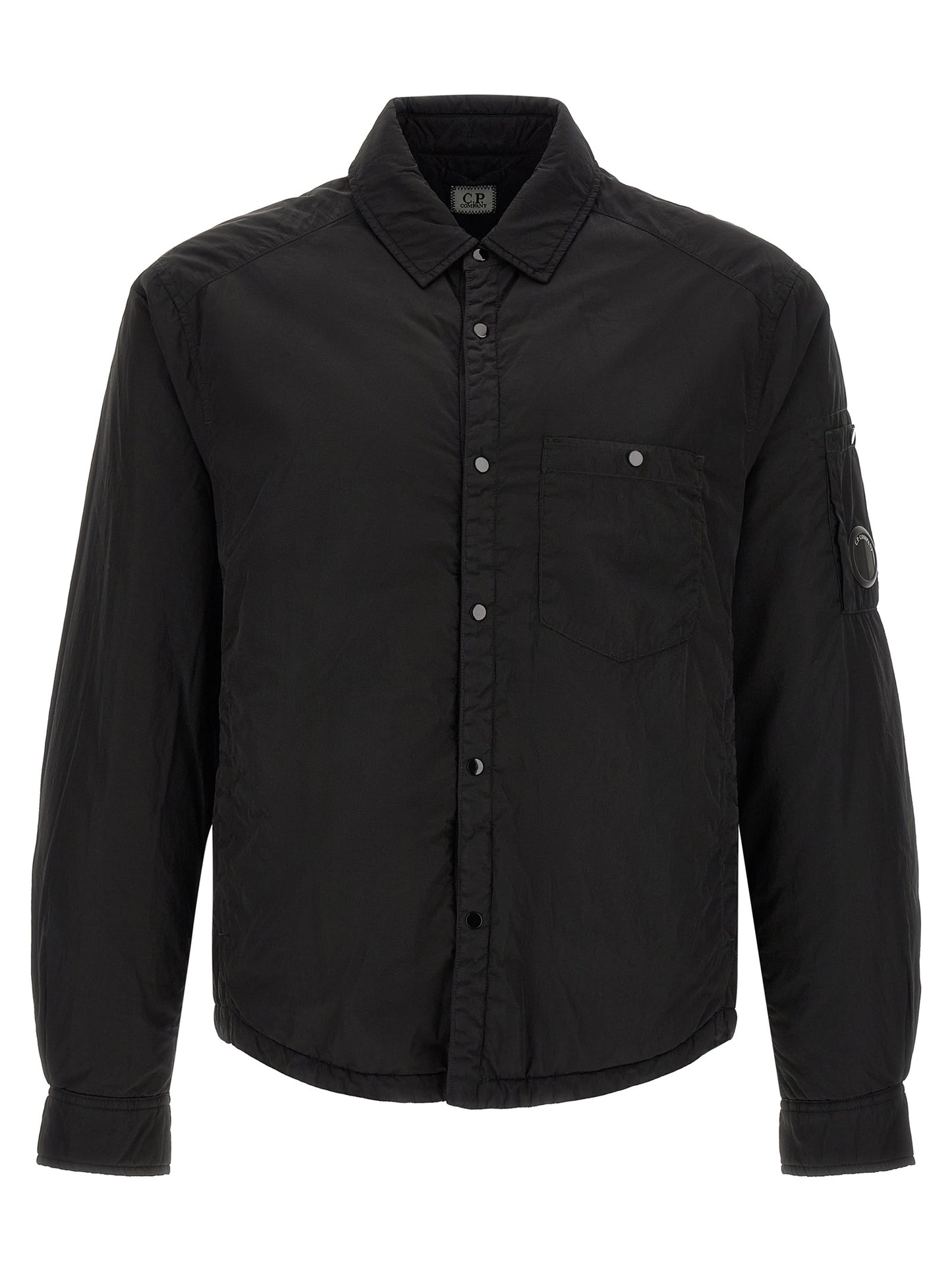 Black Polyamide Full-Length Jacket