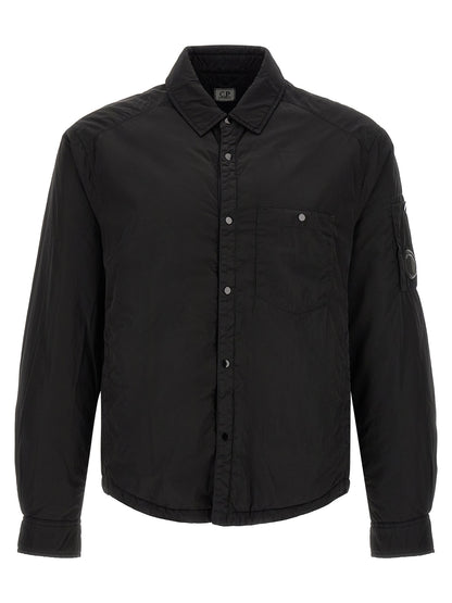 Black Polyamide Full-Length Jacket