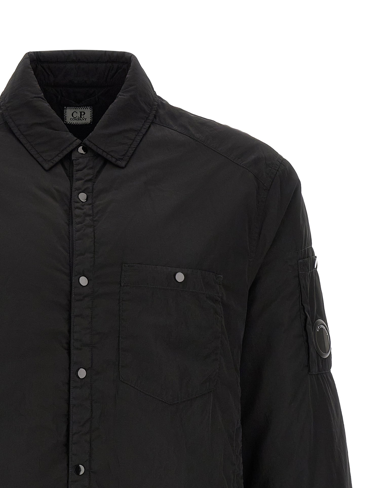 Black Polyamide Full-Length Jacket