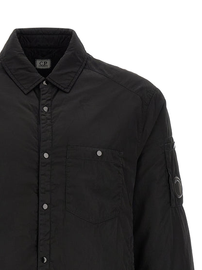 Black Polyamide Full-Length Jacket