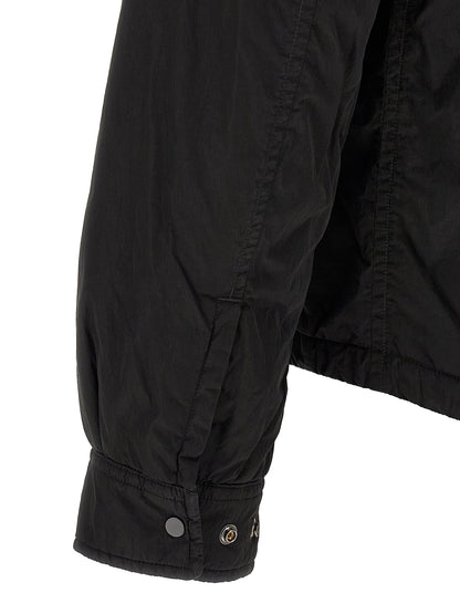 Black Polyamide Full-Length Jacket