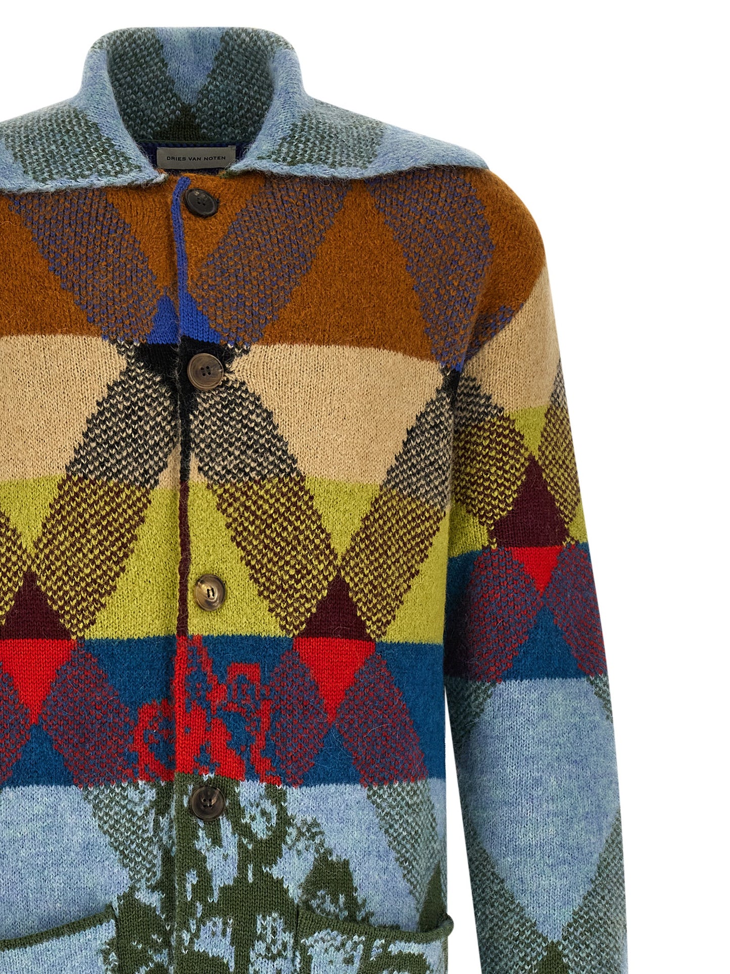 Multicolor Wool Cardigan