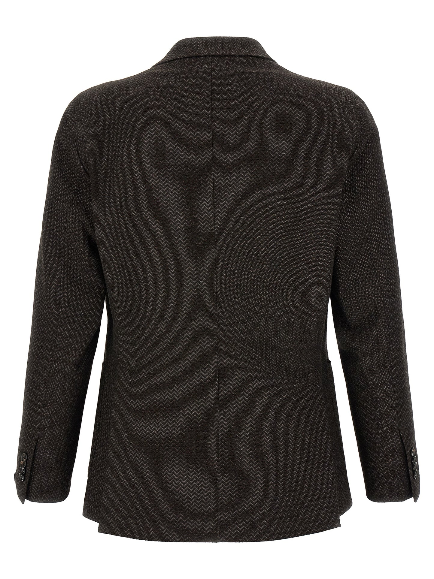 Brown Virgin Wool Blazer