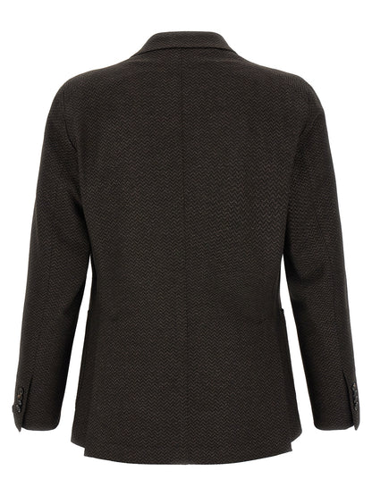 Brown Virgin Wool Blazer