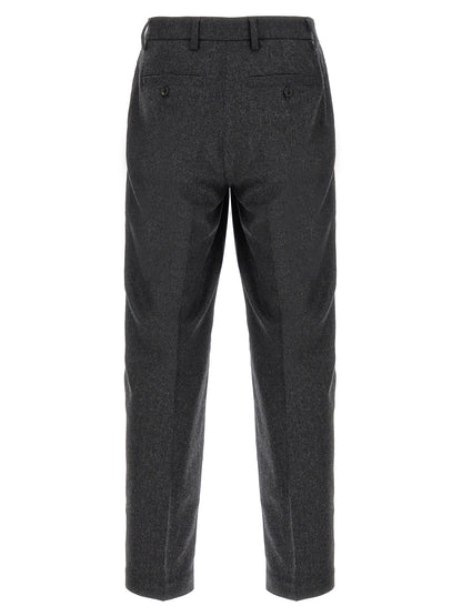 Gray Wool Casual Pants