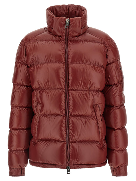 Bordeaux Polyamide Full-Length Jacket