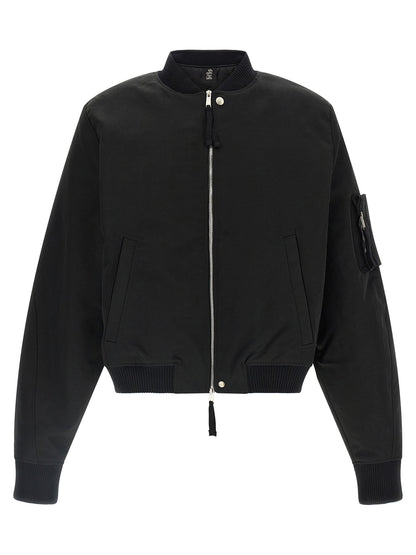 Black Recycled Polyamide Bomber