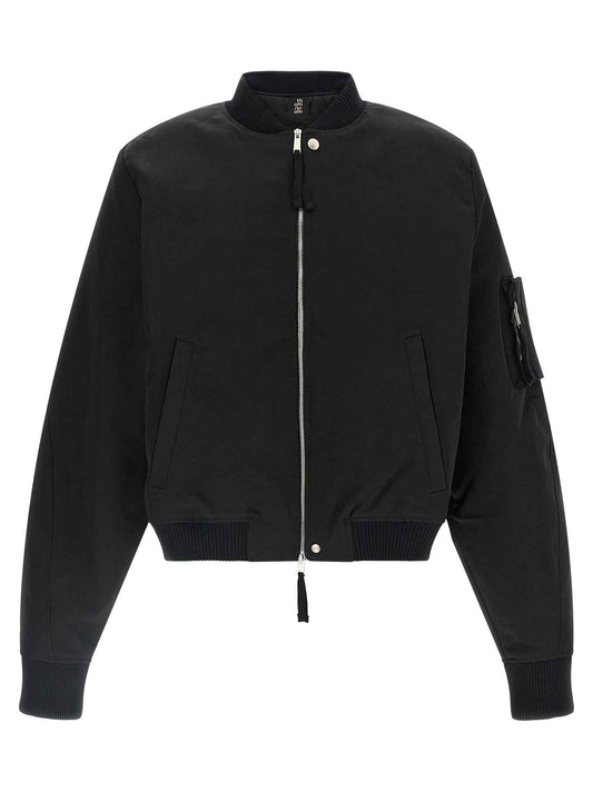 Black Recycled Polyamide Bomber