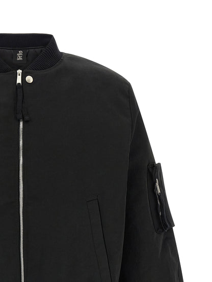 Black Recycled Polyamide Bomber