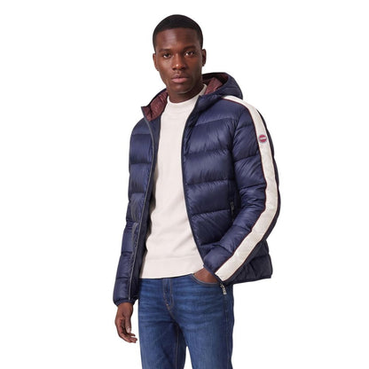 Blue Polyamide Full-Length Jacket