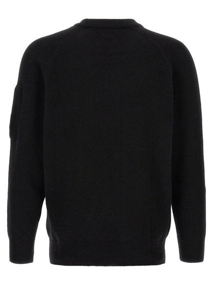 Black Wool Cardigan
