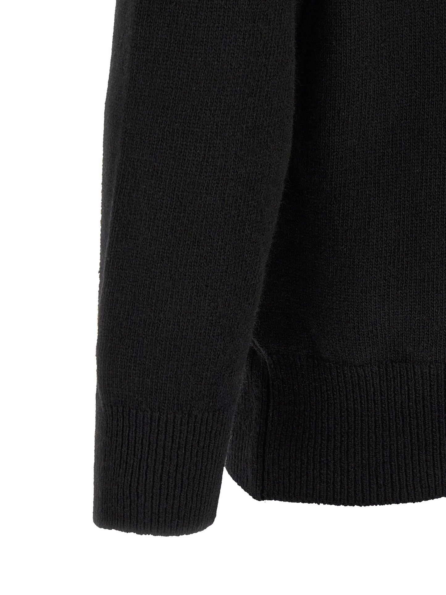 Black Wool Cardigan