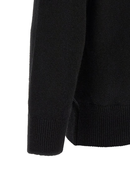 Black Wool Cardigan