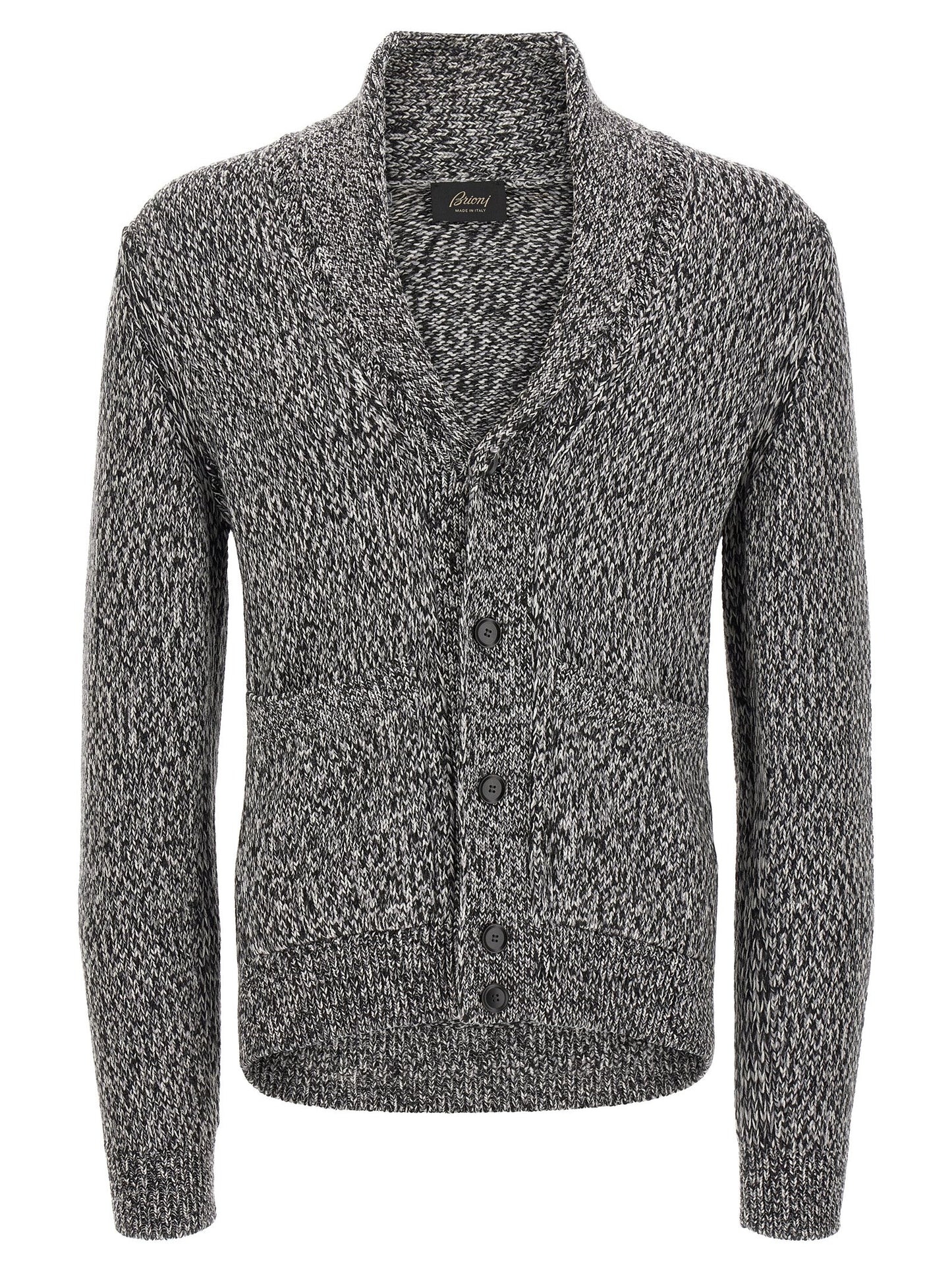 Bicolor Wool Cardigan