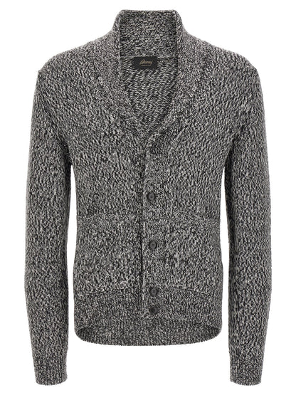 Bicolor Wool Cardigan