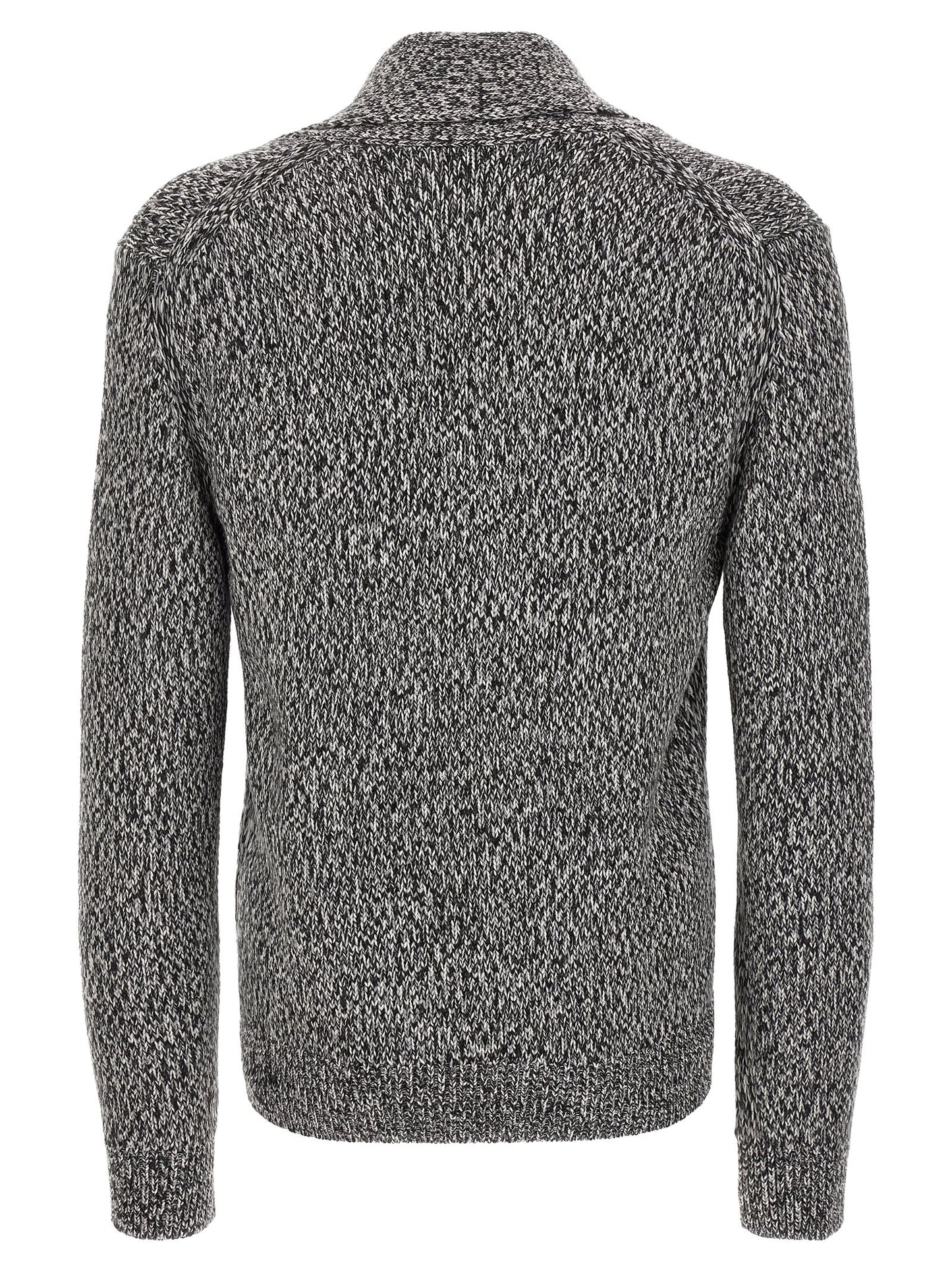 Bicolor Wool Cardigan
