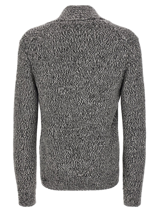 Bicolor Wool Cardigan