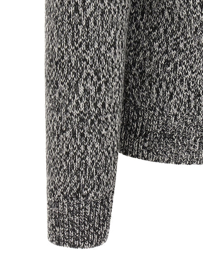Bicolor Wool Cardigan