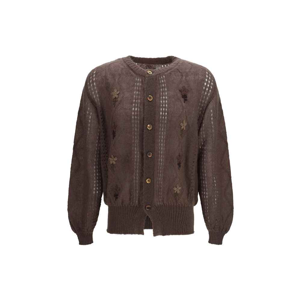 Brown Mohair Cardigan