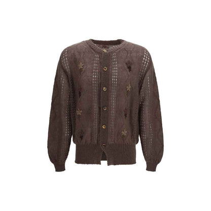 Brown Mohair Cardigan