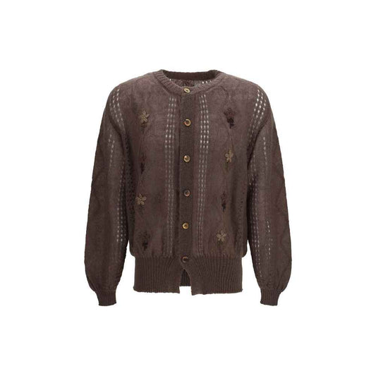 Brown Mohair Cardigan