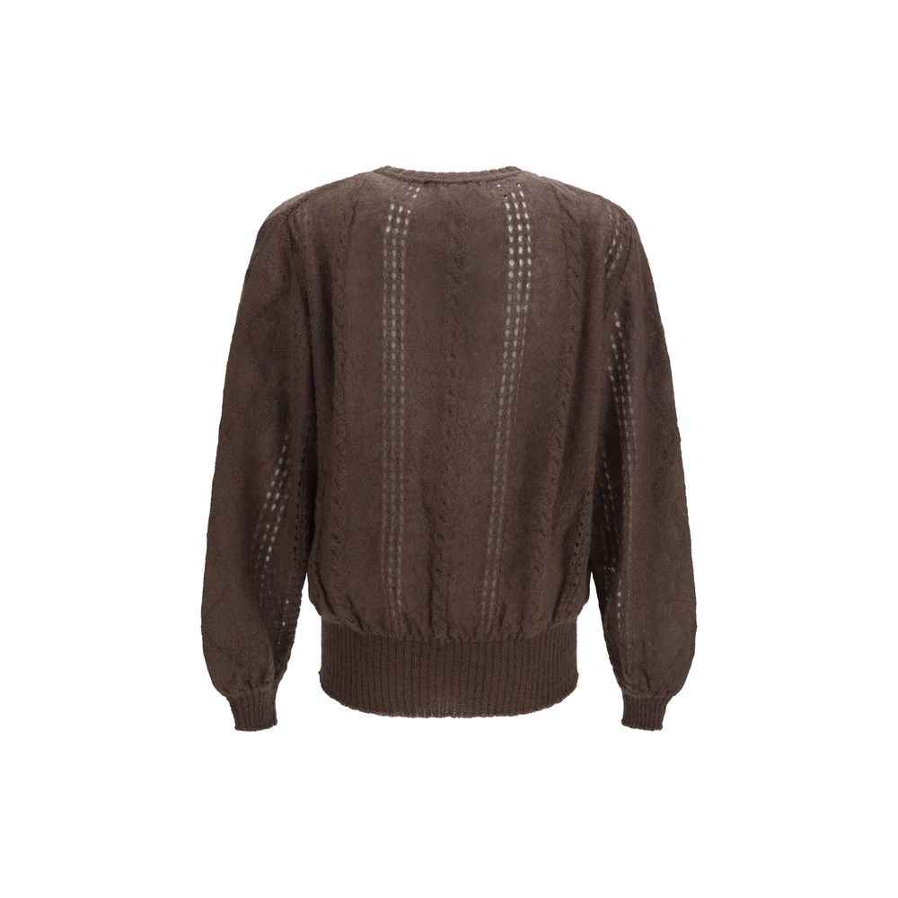 Brown Mohair Cardigan