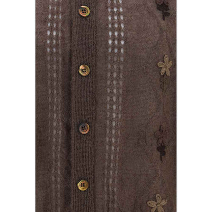 Brown Mohair Cardigan