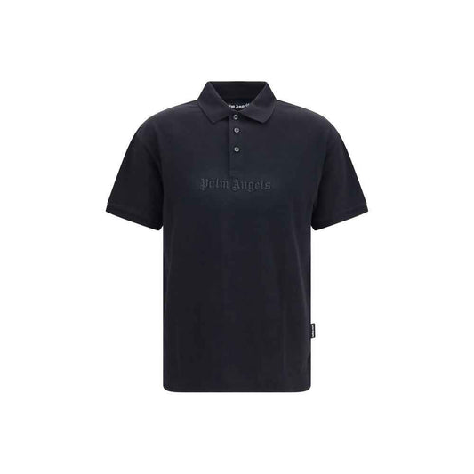 Black Cotton Polo Shirt
